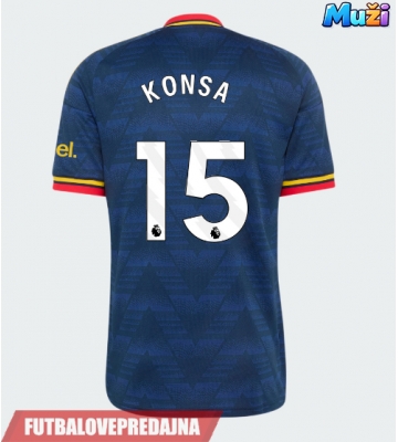 Lacne Muži Futbalové dres Arsenal Ezri Konsa #15 2026-27 Krátky Rukáv - Preč